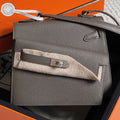 Hermes Kelly Desordre 20 in Wenge Brown Epsom Leather with Silver Hardware Bag