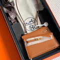 Hermes Kelly Desordre 20 in Bronze Brown Epsom Leather with Gold Hardware Bag