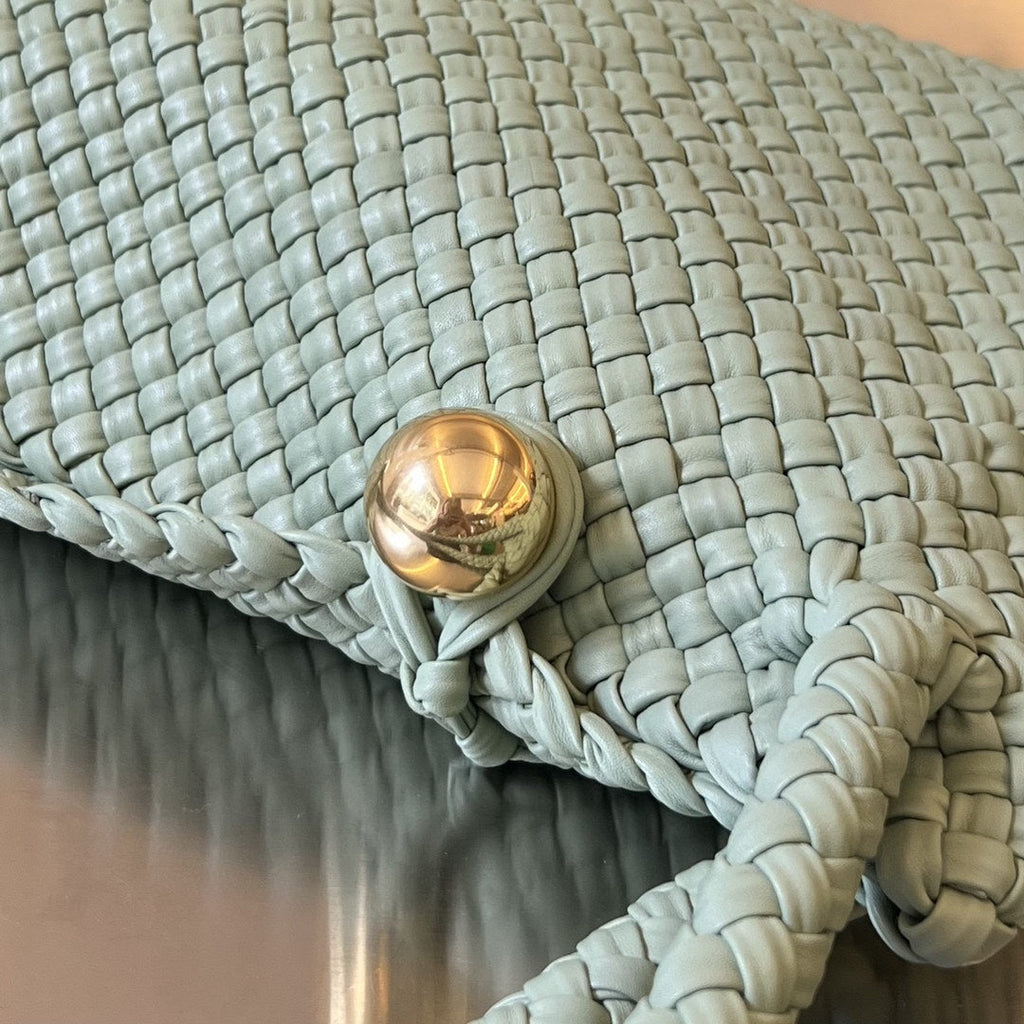 Bottega Veneta Tosca 27 Bag in Cream Grey Calfskin