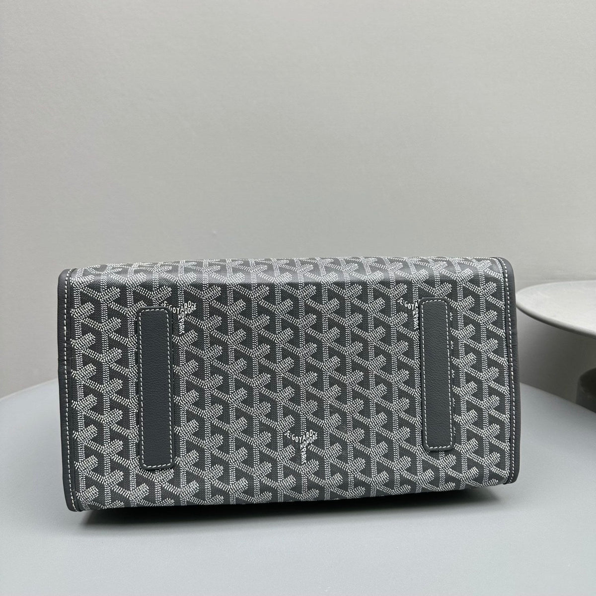 Goyard Leger Backpack 37 in Gray Goyardine Canvas with Calfskin Trim