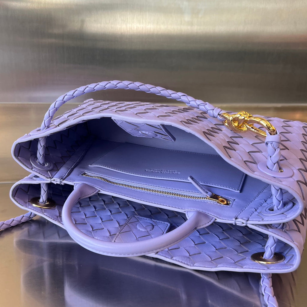 Bottega Veneta Small Andiamo 29 in Light Purple Lambskin Bag