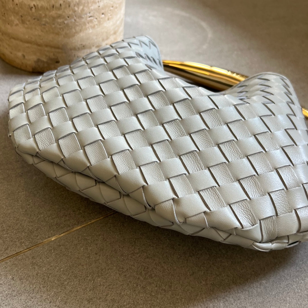 Bottega Veneta Sardine 33 with Chain in Grey Lambskin Bag