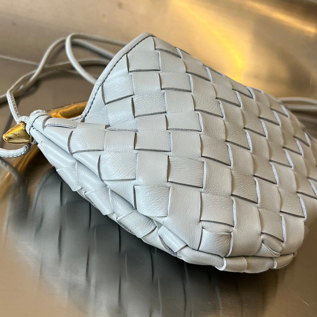 Bottega Veneta Sardine 20 with Chain in Light Grey Lambskin Bag
