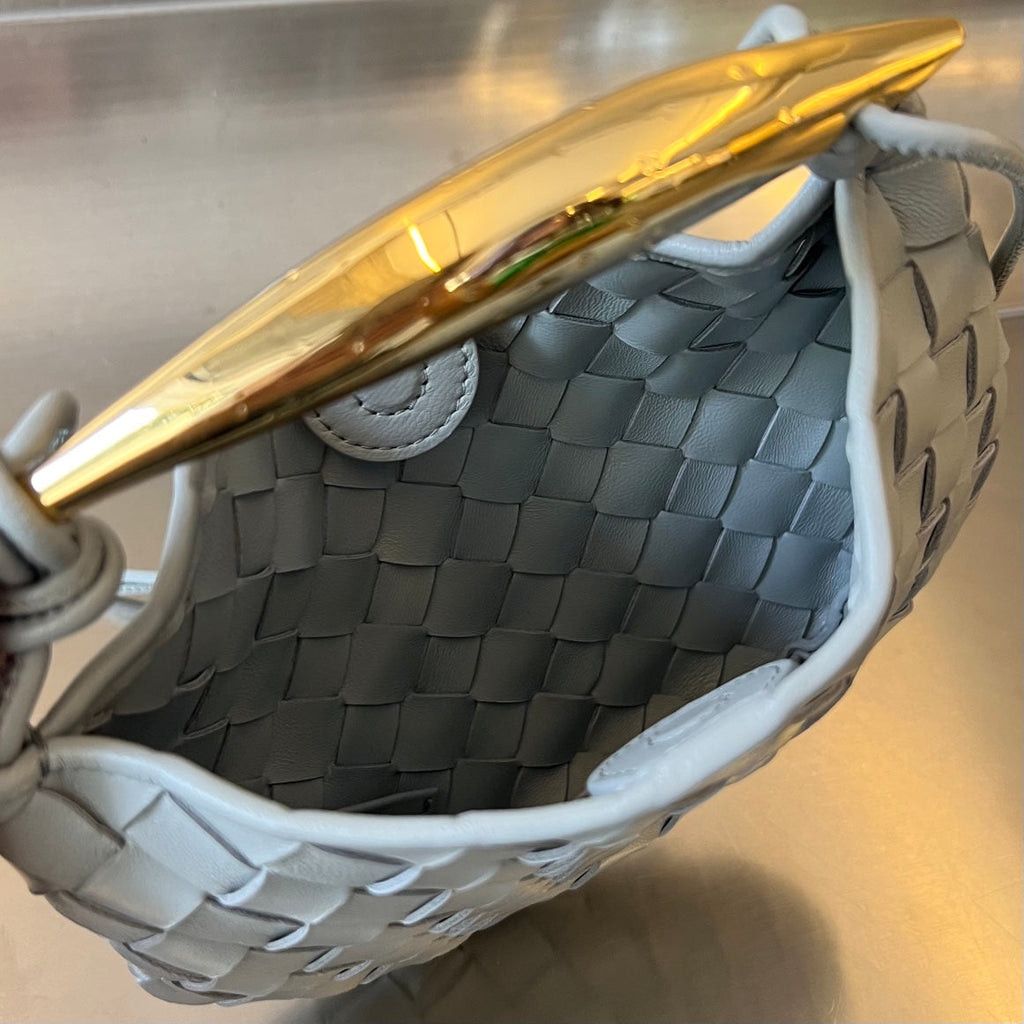 Bottega Veneta Sardine 20 with Chain in Light Grey Lambskin Bag