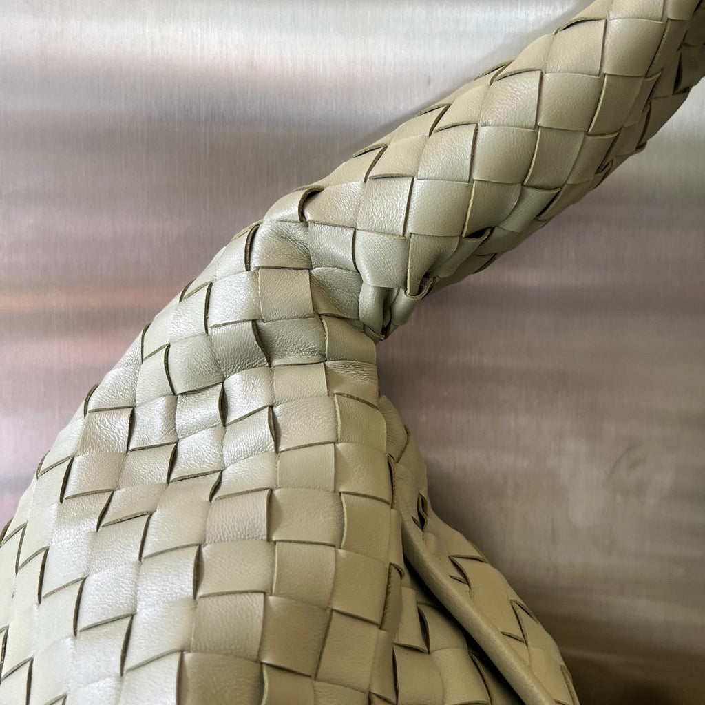 Bottega Veneta Large Hop 54 in Sardine Grey Lambskin Bag