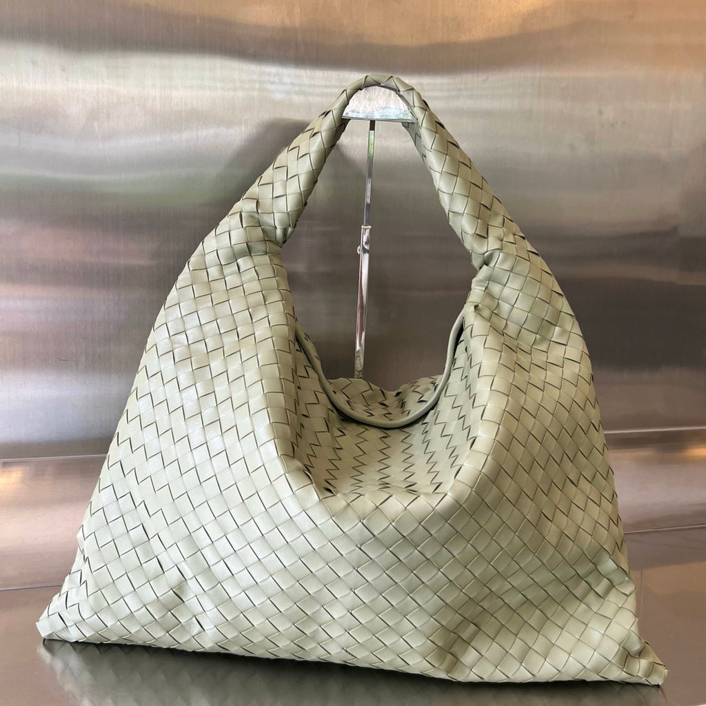 Bottega Veneta Large Hop 54 in Sardine Grey Lambskin Bag