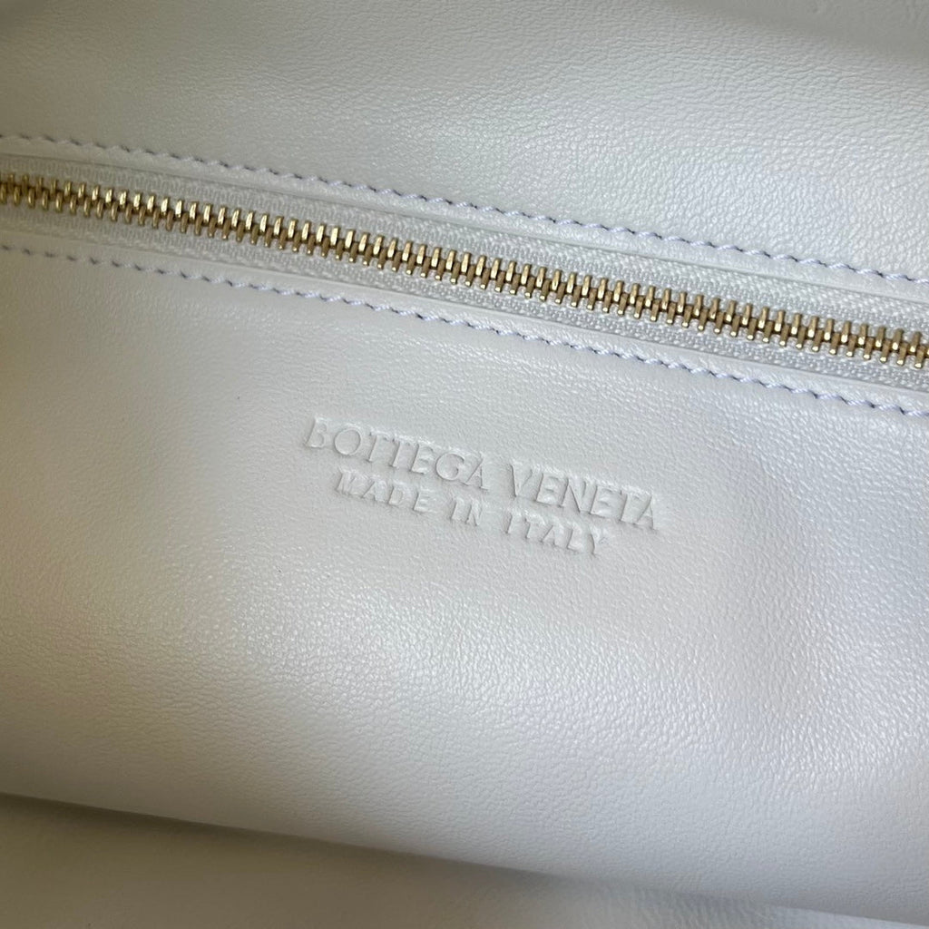 Bottega Veneta Large Hop 54 in White Lambskin Bag