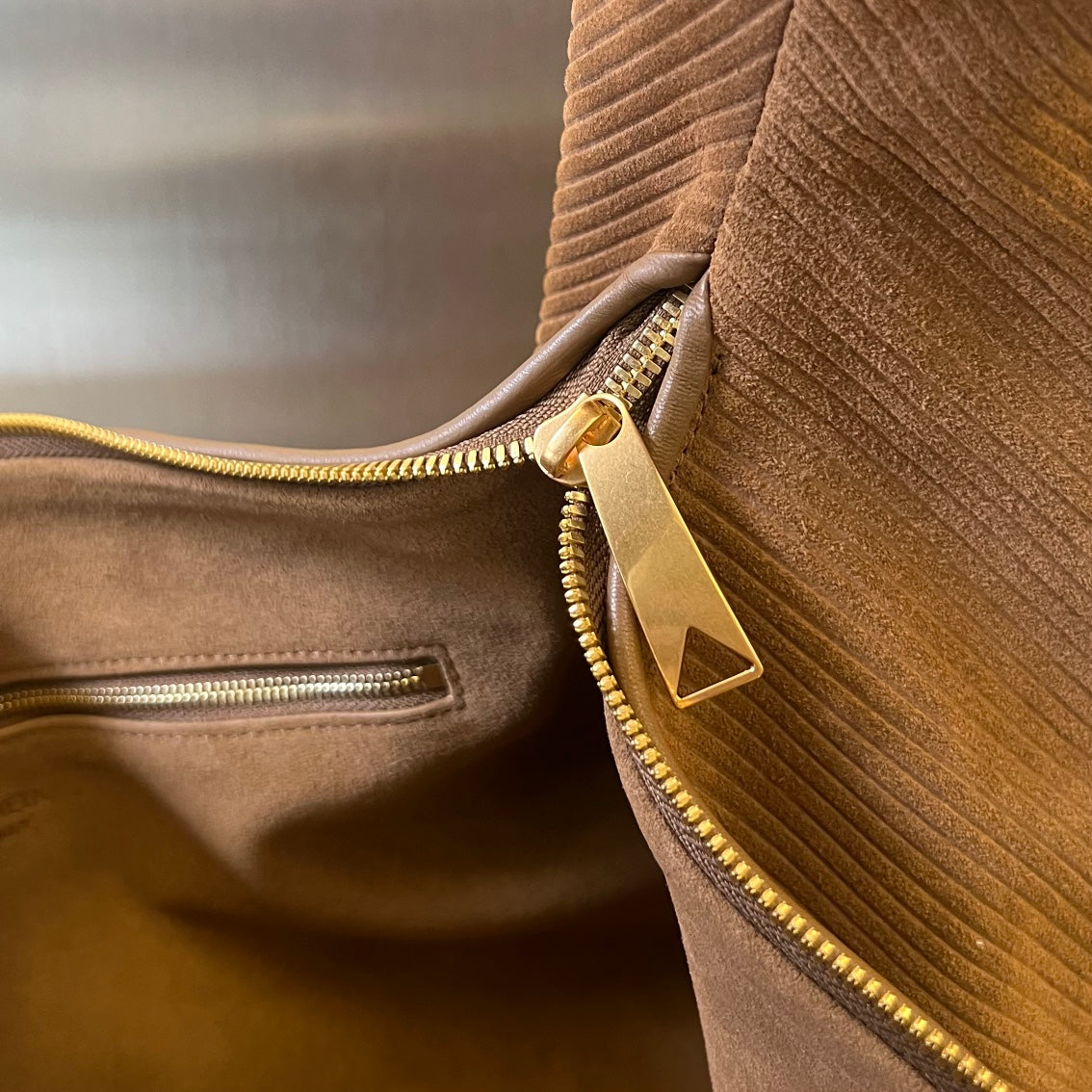 Bottega Veneta Small Jodie 48 Brown Corduroy Fabric Bag