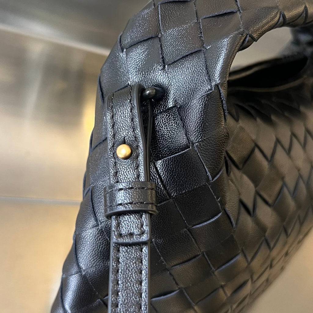 Bottega Veneta Mini Hop 25 in Black Calfskin Bag