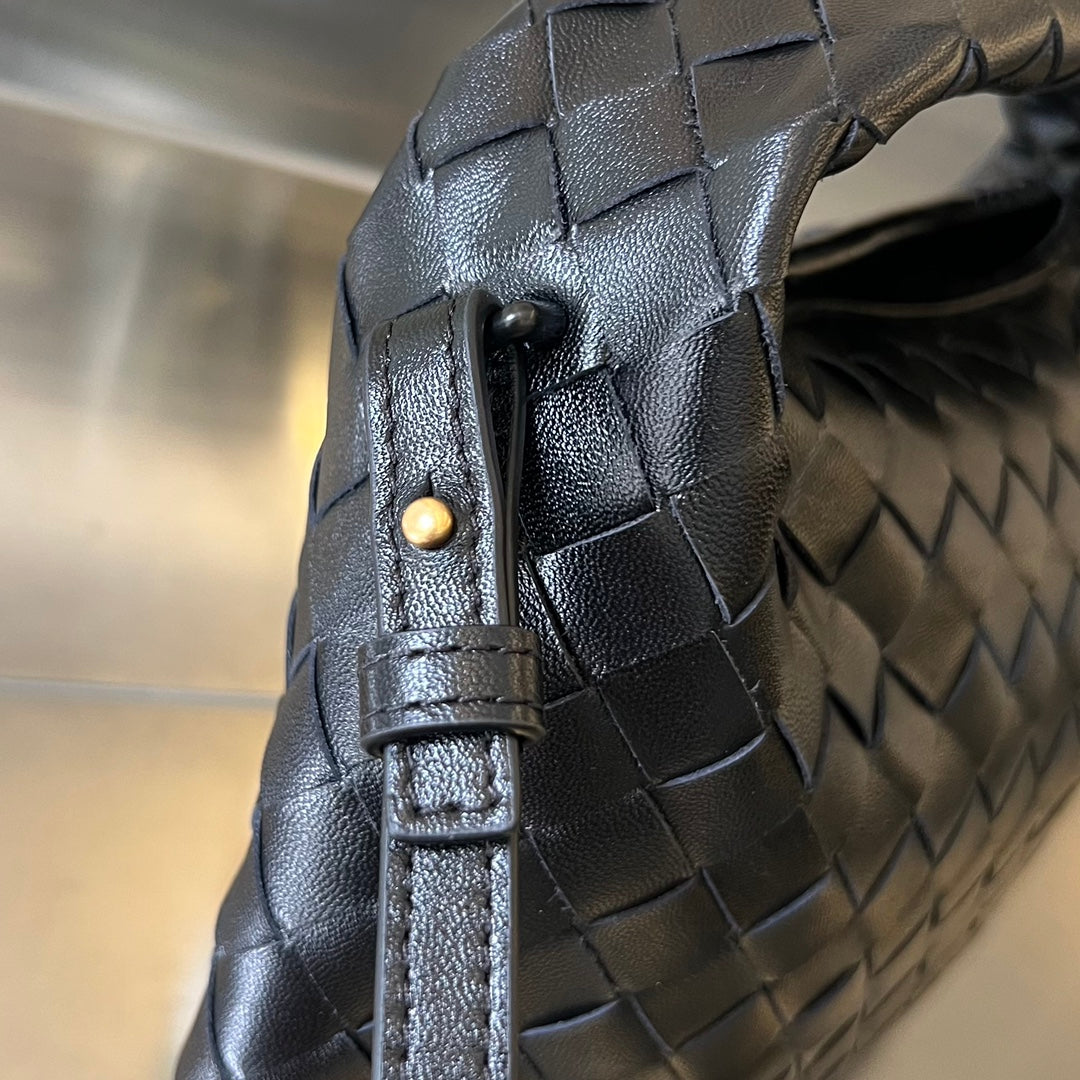 Bottega Veneta Mini Hop 25 in Black Calfskin Bag