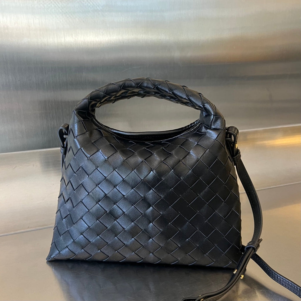 Bottega Veneta Mini Hop 25 in Black Calfskin Bag