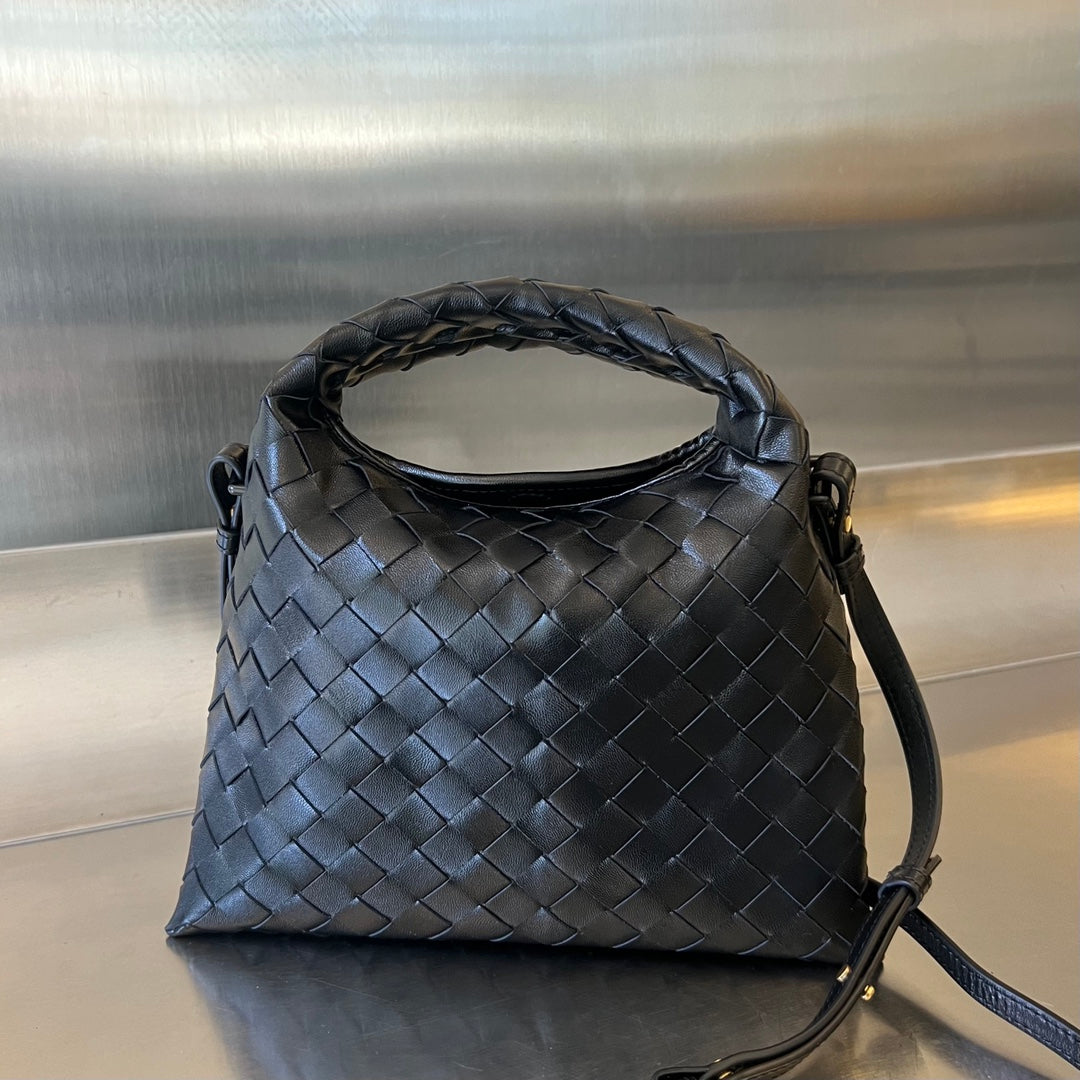 Bottega Veneta Mini Hop 25 in Black Calfskin Bag