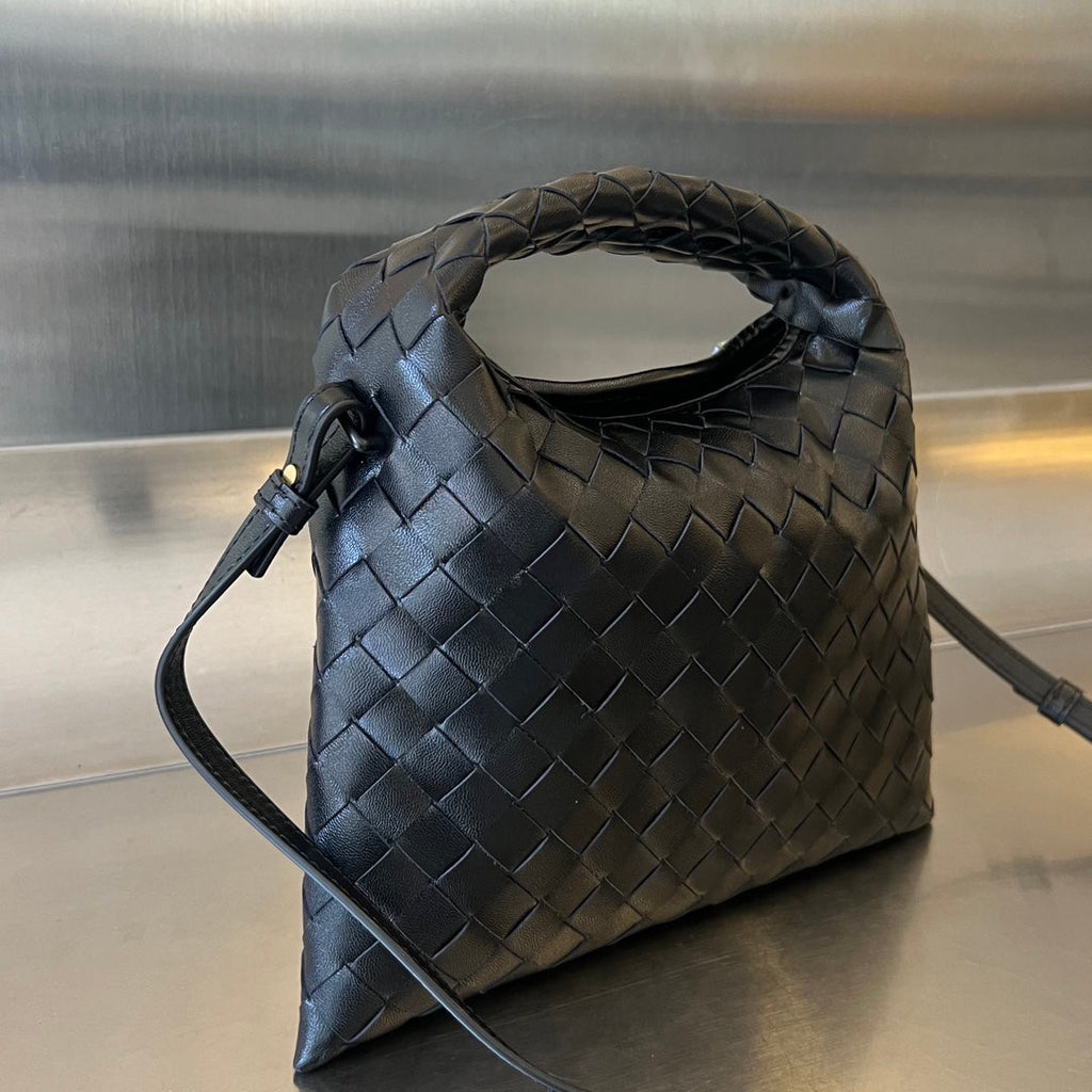 Bottega Veneta Mini Hop 25 in Black Calfskin Bag