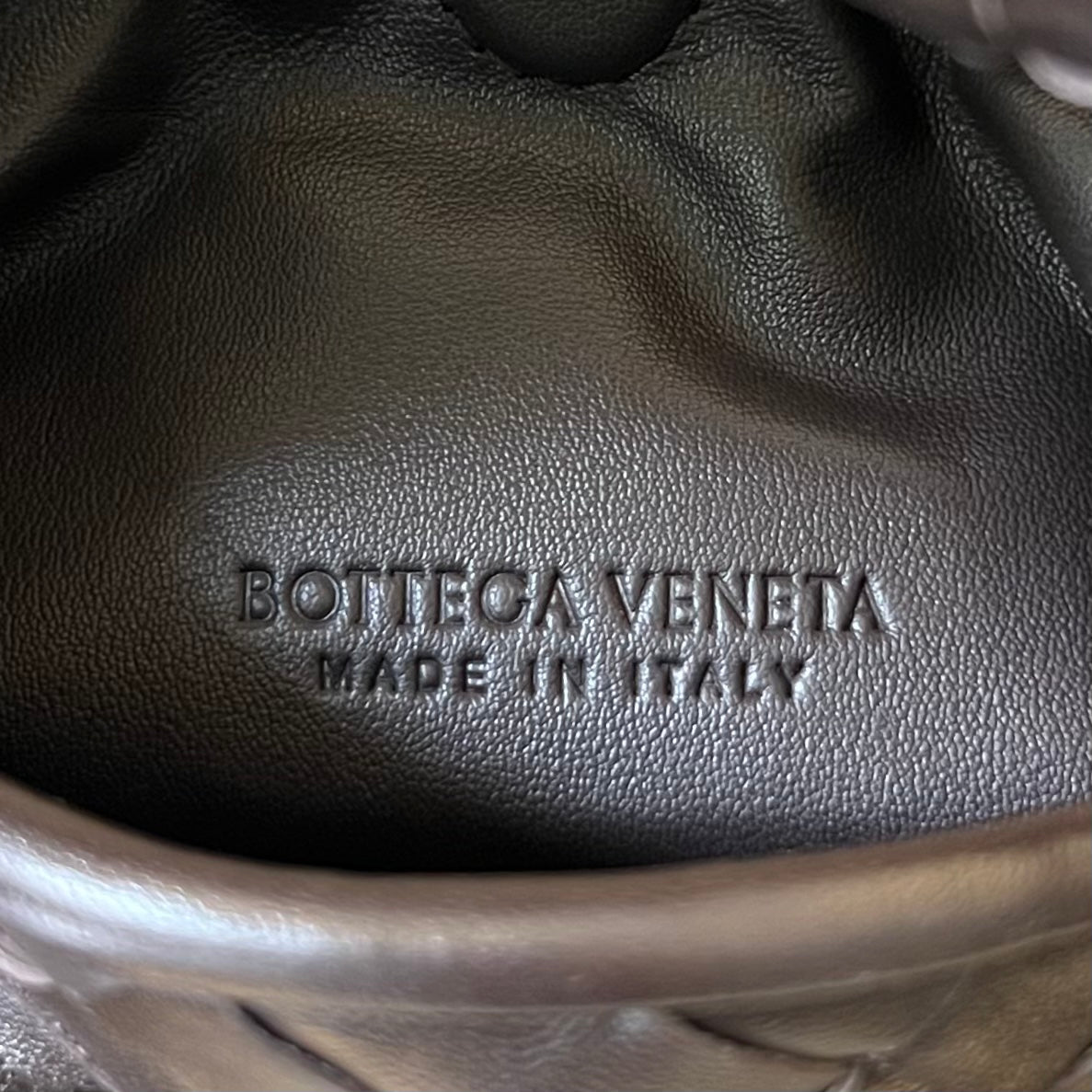 Bottega Veneta Mini Hop 25 in Hickory Brown Calfskin Bag