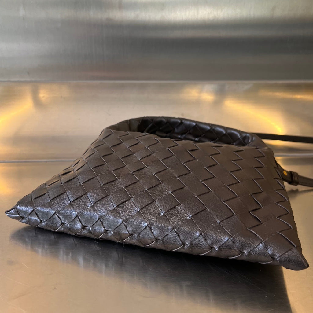 Bottega Veneta Mini Hop 25 in Hickory Brown Calfskin Bag