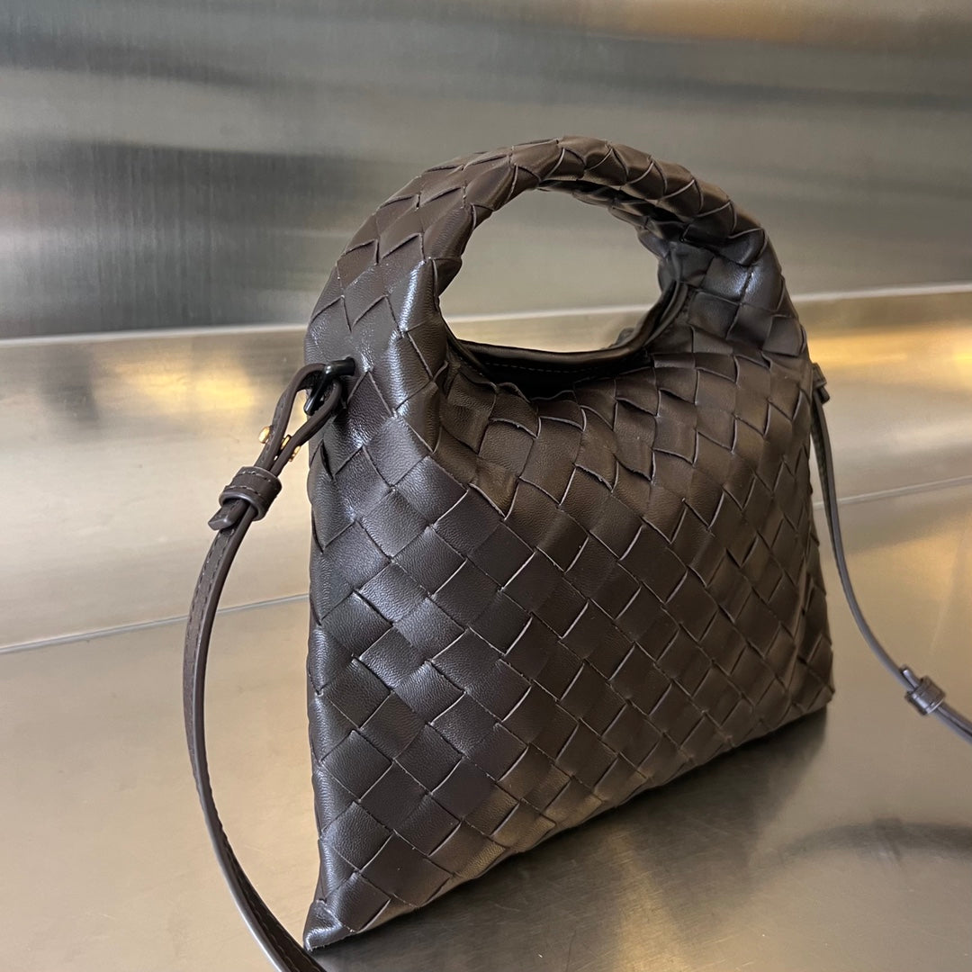 Bottega Veneta Mini Hop 25 in Hickory Brown Calfskin Bag