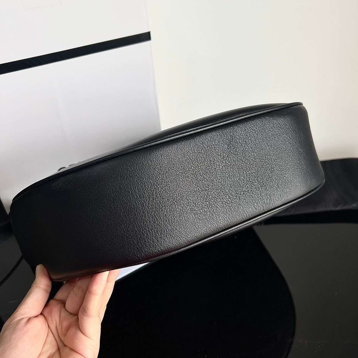 Celine Triomphe 31 Calfskin Black Bag