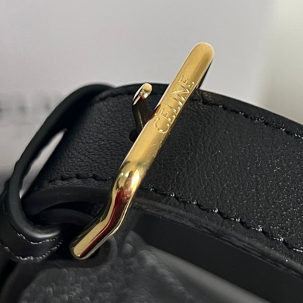 Celine Triomphe 31 Calfskin Black Bag