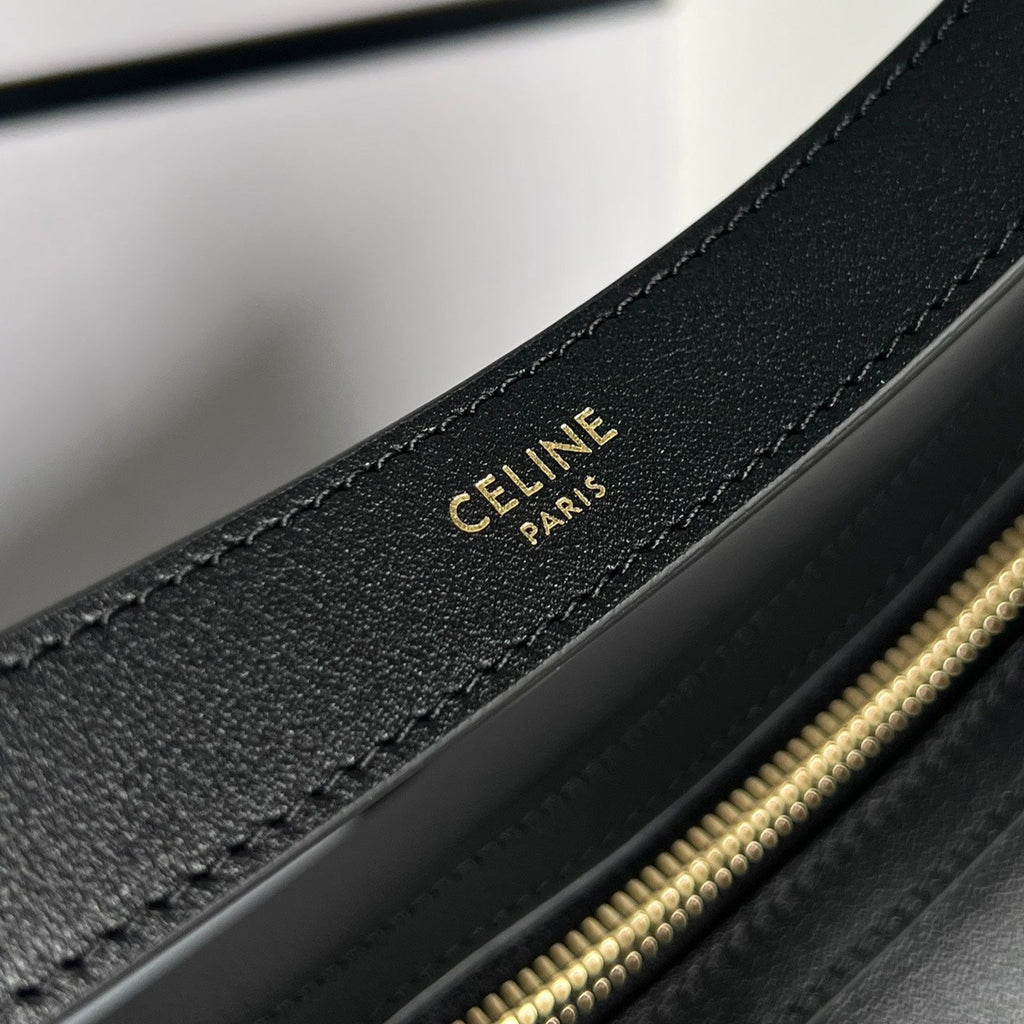 Celine Triomphe 31 Calfskin Black Bag