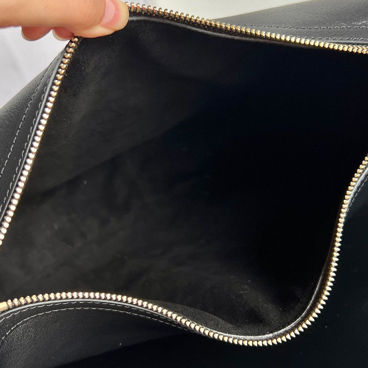 Celine Triomphe 31 Calfskin Black Bag