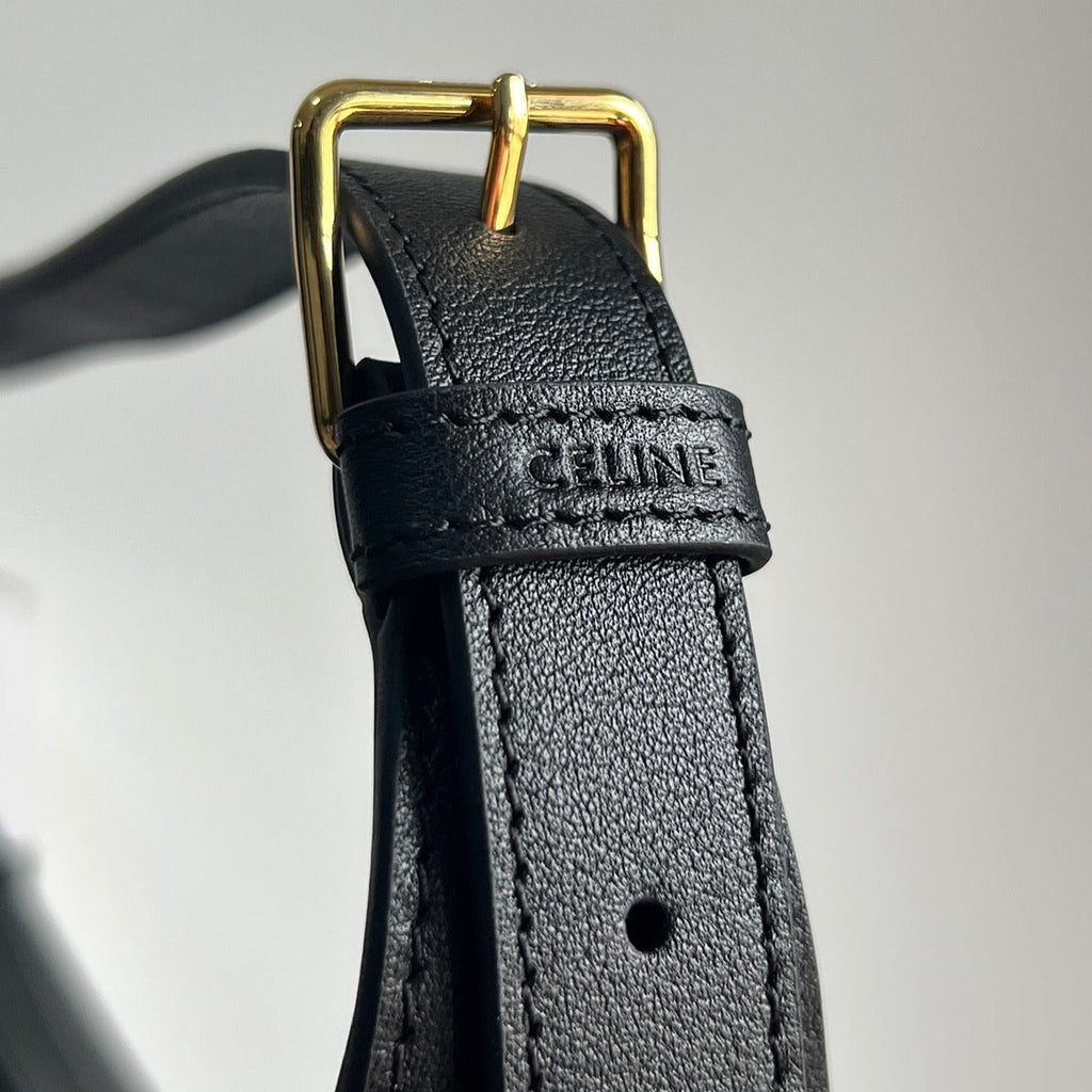 Celine Triomphe 31 Calfskin Black Bag