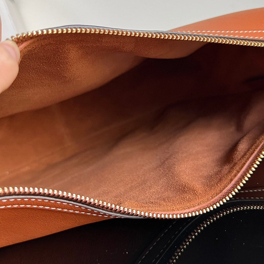 Celine Triomphe 31 Tan Brown Calfskin Bag