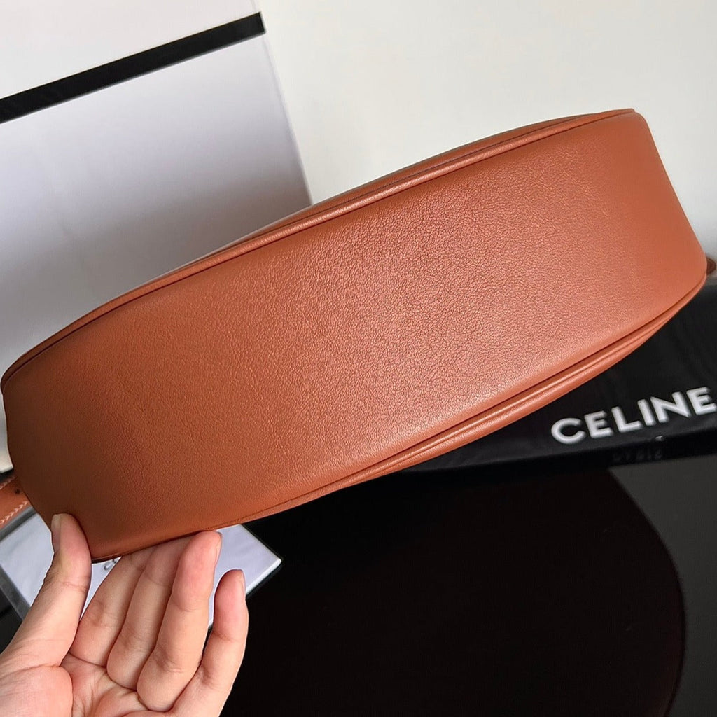 Celine Triomphe 31 Tan Brown Calfskin Bag