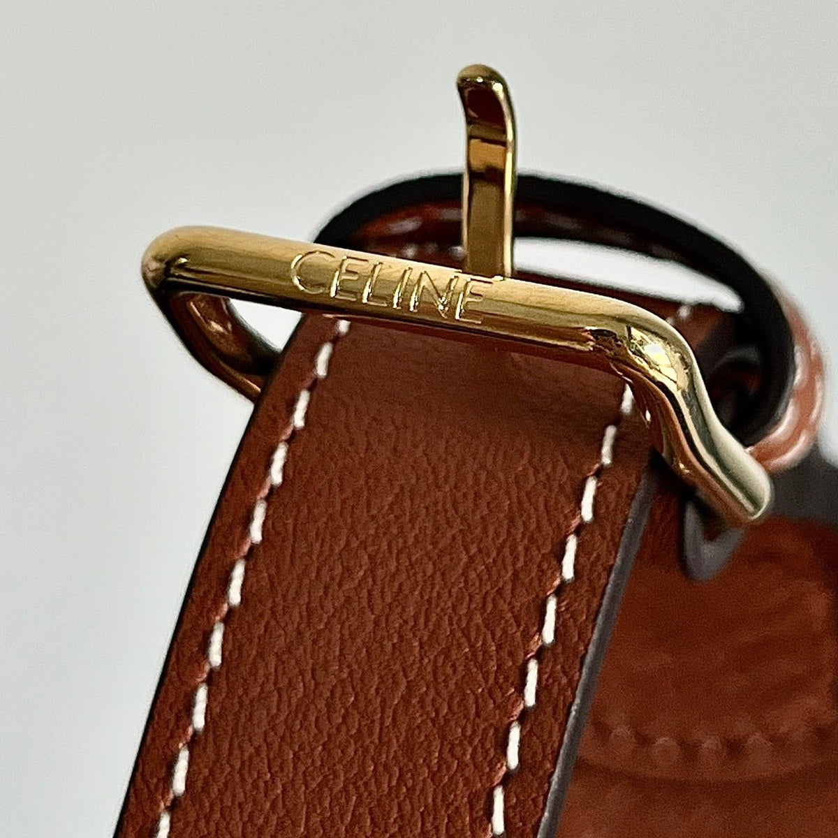 Celine Triomphe 31 Tan Brown Calfskin Bag