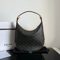 Celine Triomphe 31 Black Pattern Calfskin Bag