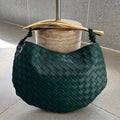 Bottega Veneta Sardine 33 with Chain in Dark Green Lambskin Bag