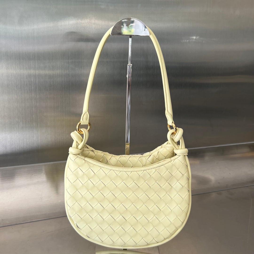 Bottega Veneta Small Gemelli 24 in Light Yellow Lambskin Bag