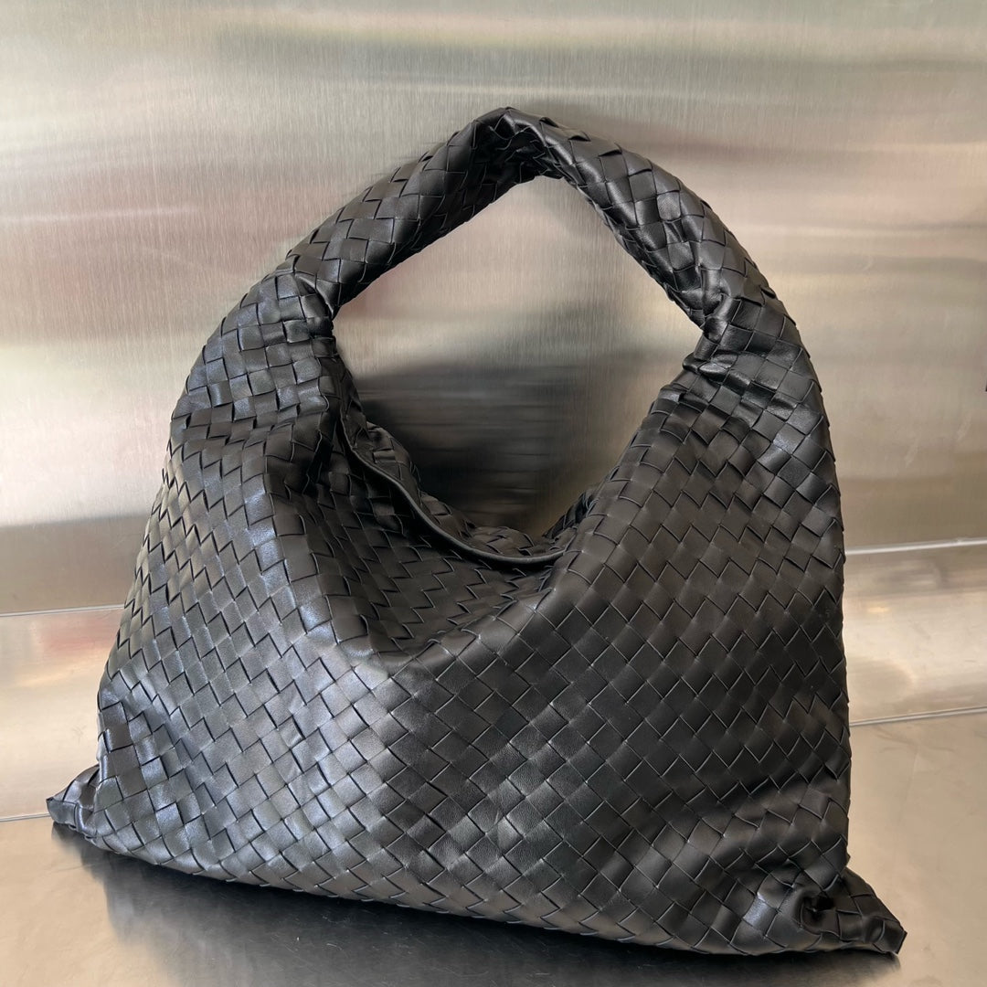 Bottega Veneta Large Hop 54 in Black Lambskin Bag