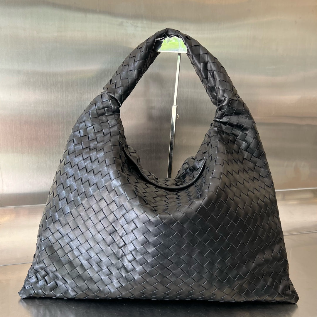 Bottega Veneta Large Hop 54 in Black Lambskin Bag