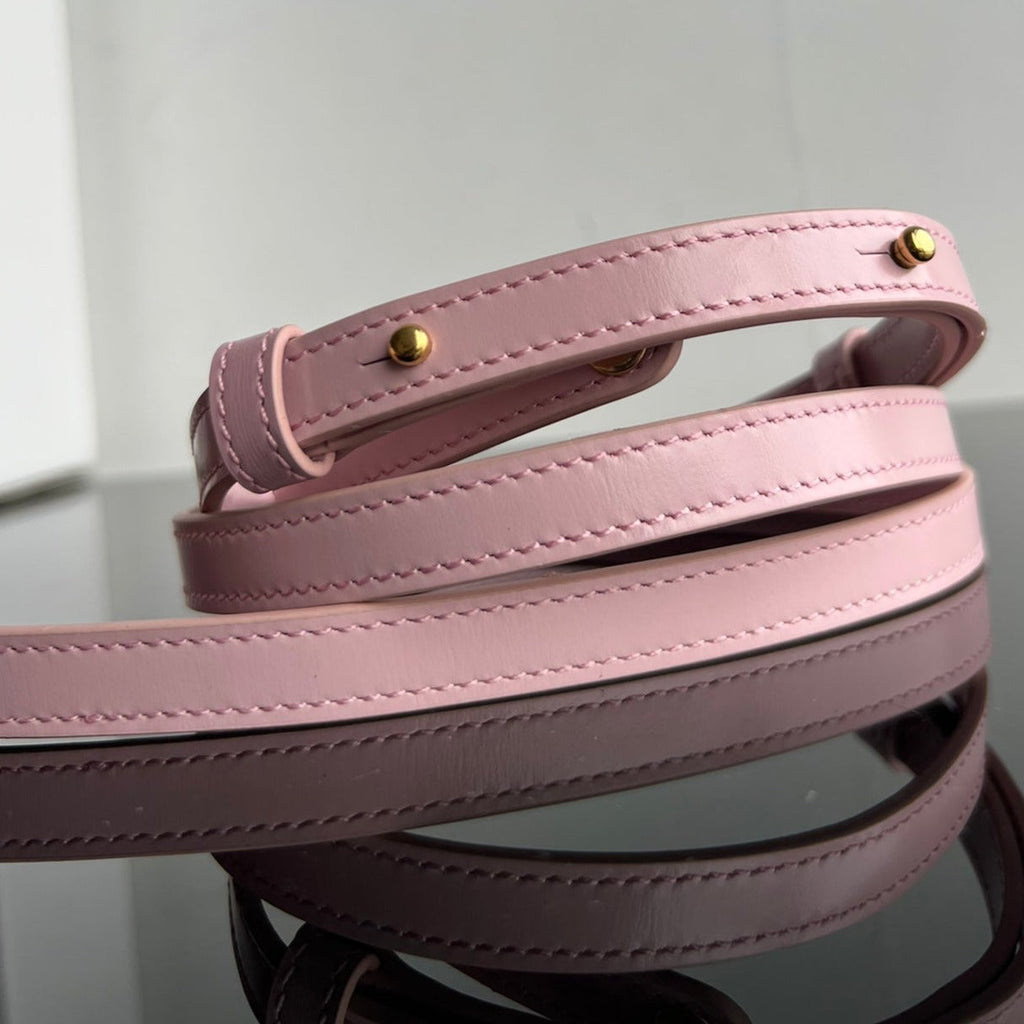 Celine Triomphe 11 Pastel Pink Shiny Calfskin Handbag
