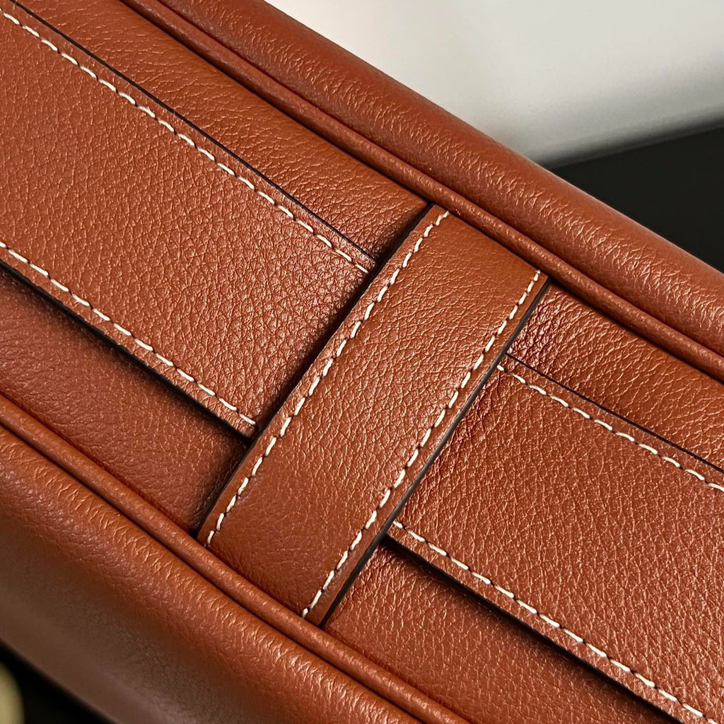 Celine Underarm Bag 34 Soft Tan Brown Calfskin