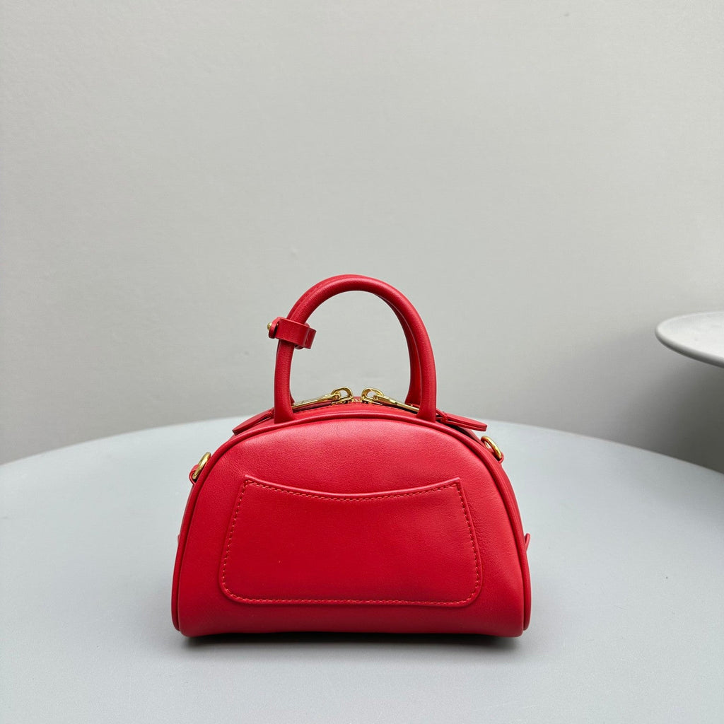 Top-Handle 18 Bag in Red Calfskin