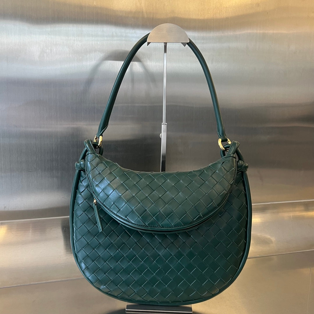 Bottega Veneta Medium Gemelli 36 Dark Green Lambskin Bag