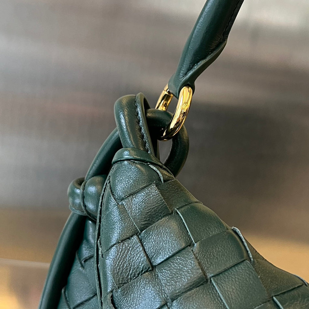 Bottega Veneta Medium Gemelli 36 Dark Green Lambskin Bag