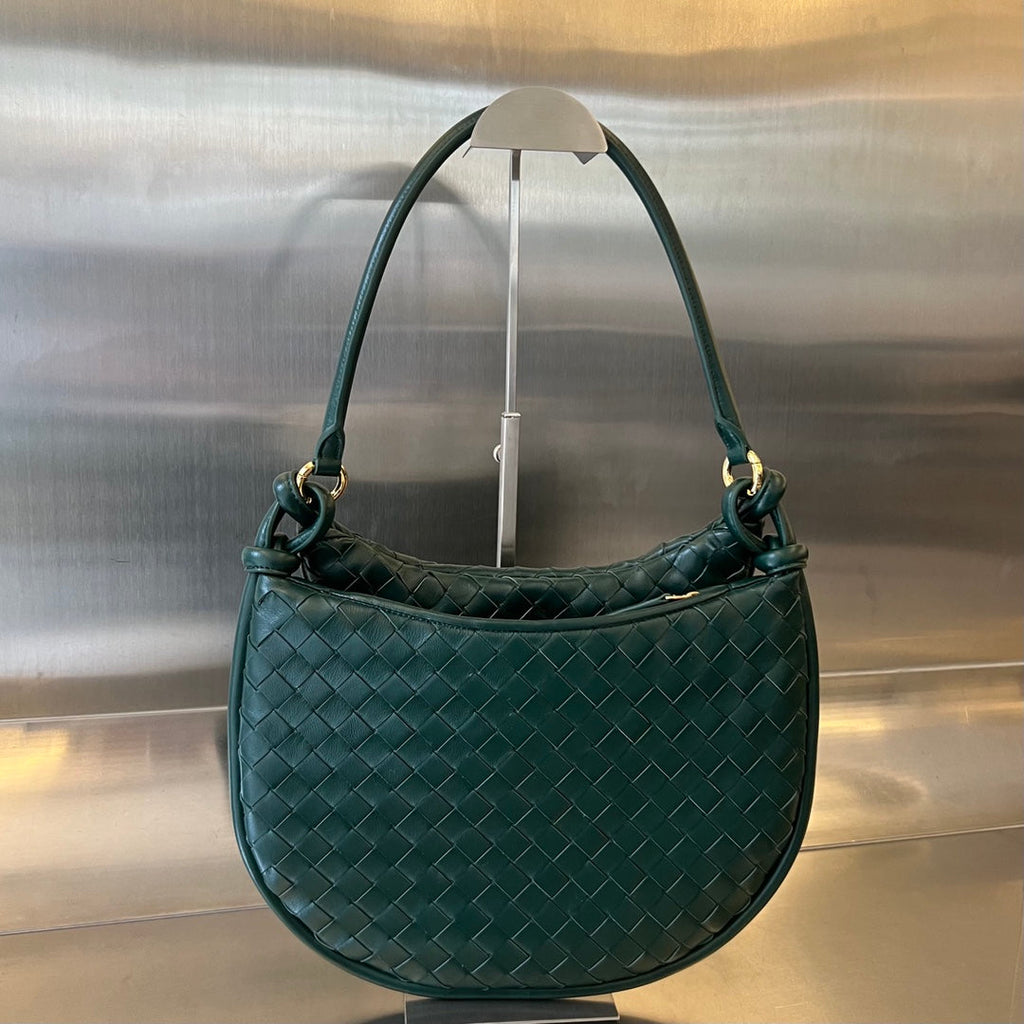 Bottega Veneta Medium Gemelli 36 Dark Green Lambskin Bag