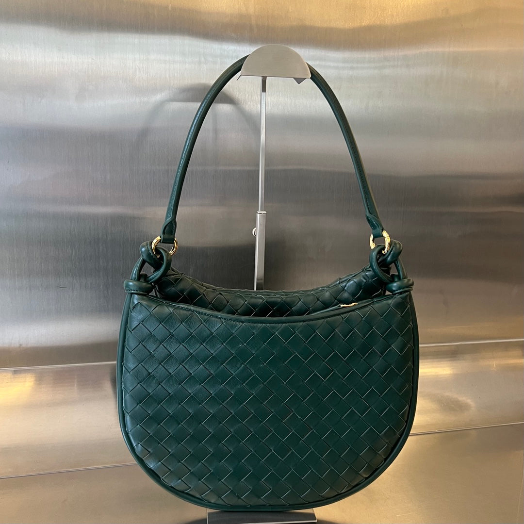 Bottega Veneta Medium Gemelli 36 Dark Green Lambskin Bag