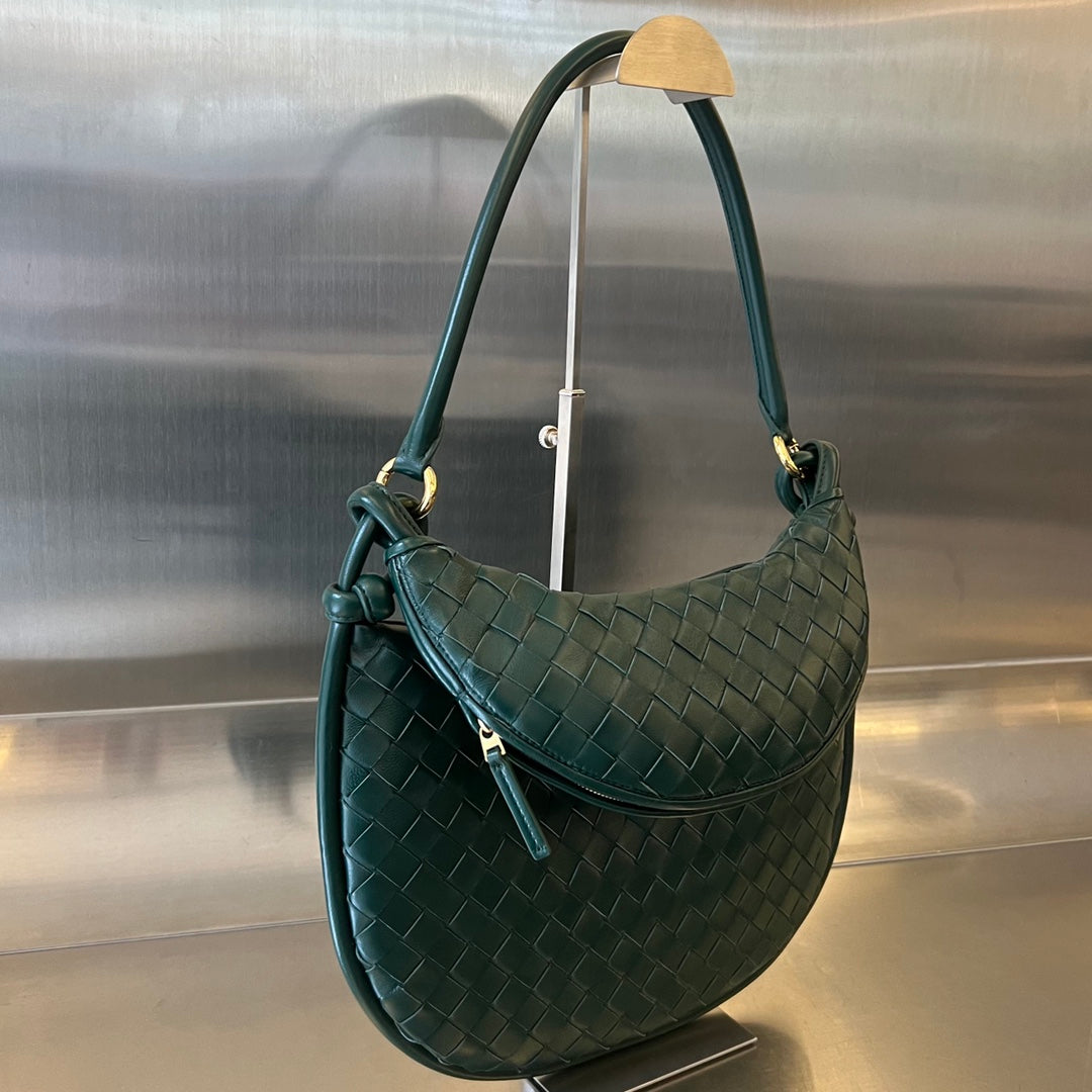 Bottega Veneta Medium Gemelli 36 Dark Green Lambskin Bag