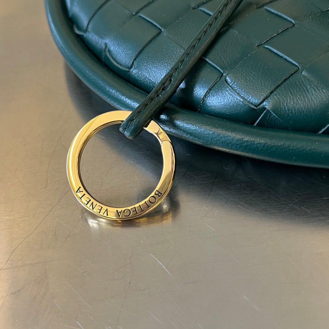 Bottega Veneta Medium Gemelli 36 Dark Green Lambskin Bag