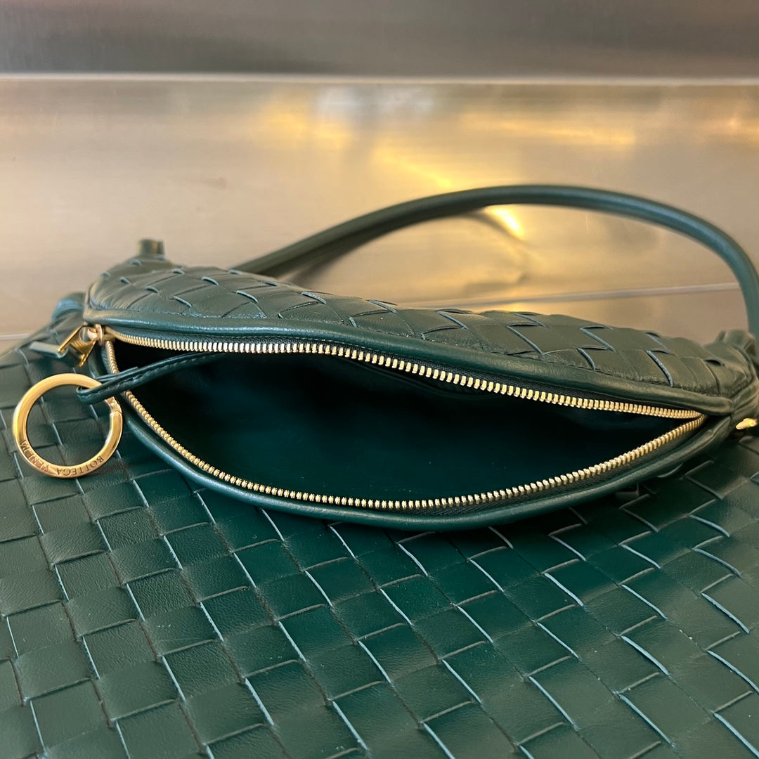 Bottega Veneta Medium Gemelli 36 Dark Green Lambskin Bag