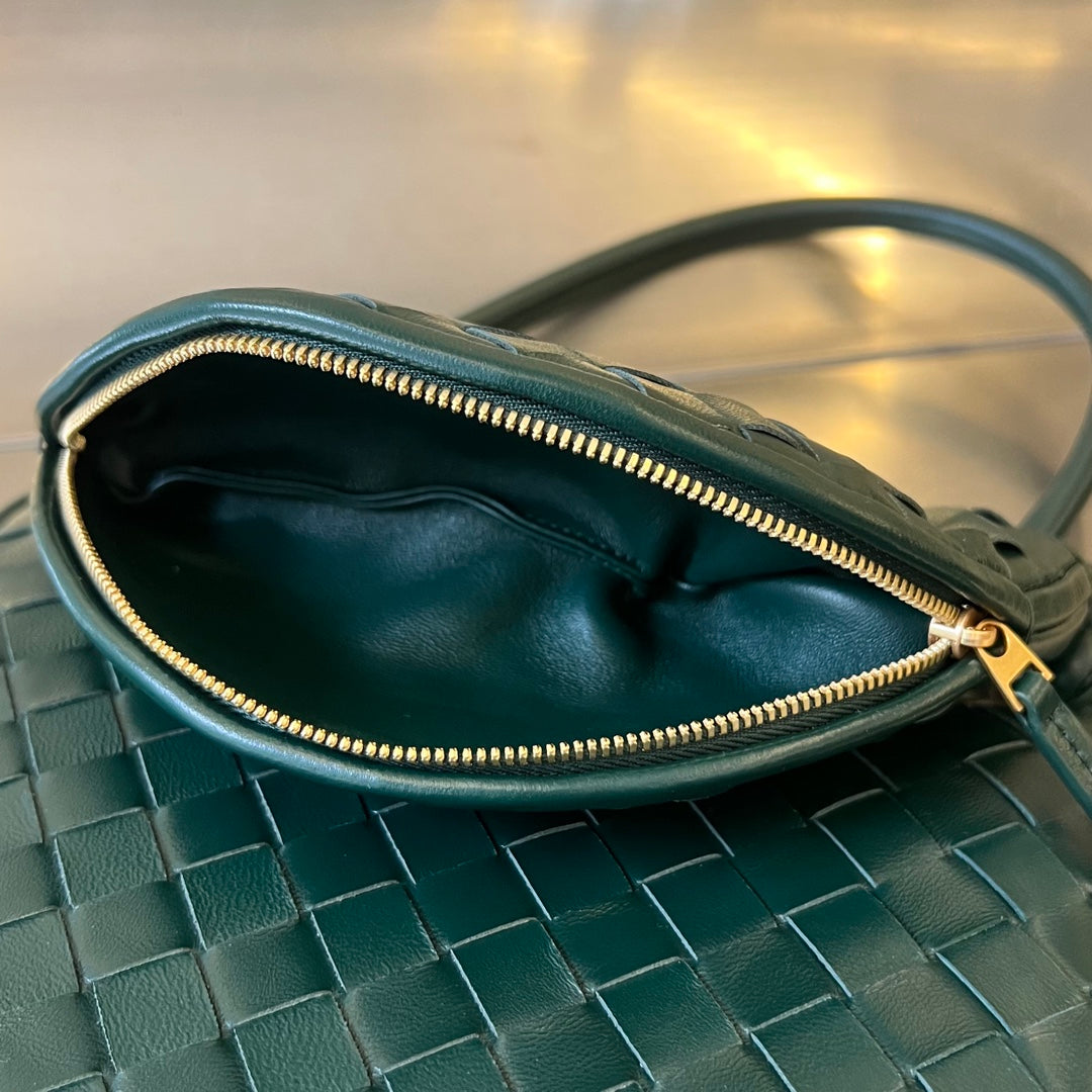 Bottega Veneta Small Gemelli 24 in Dark Green Lambskin Bag