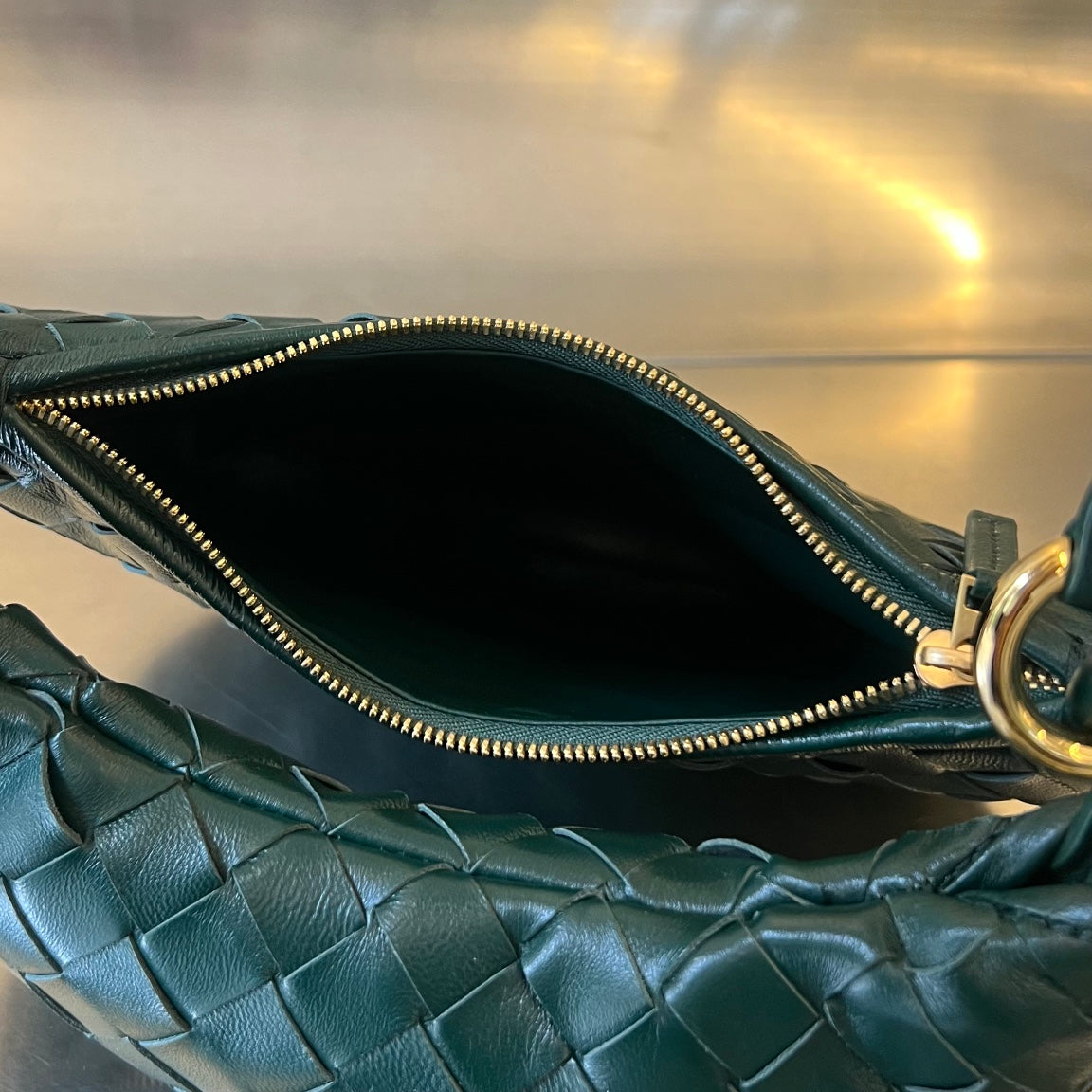 Bottega Veneta Small Gemelli 24 in Dark Green Lambskin Bag