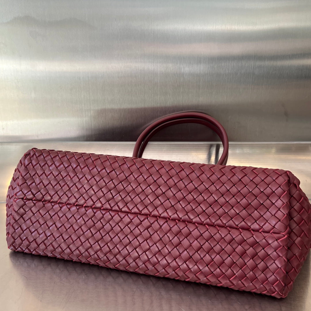 Bottega Veneta Large Cabat 51 in Burgundy Red Lambskin Bag