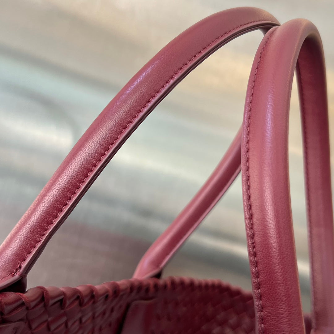 Bottega Veneta Large Cabat 51 in Burgundy Red Lambskin Bag