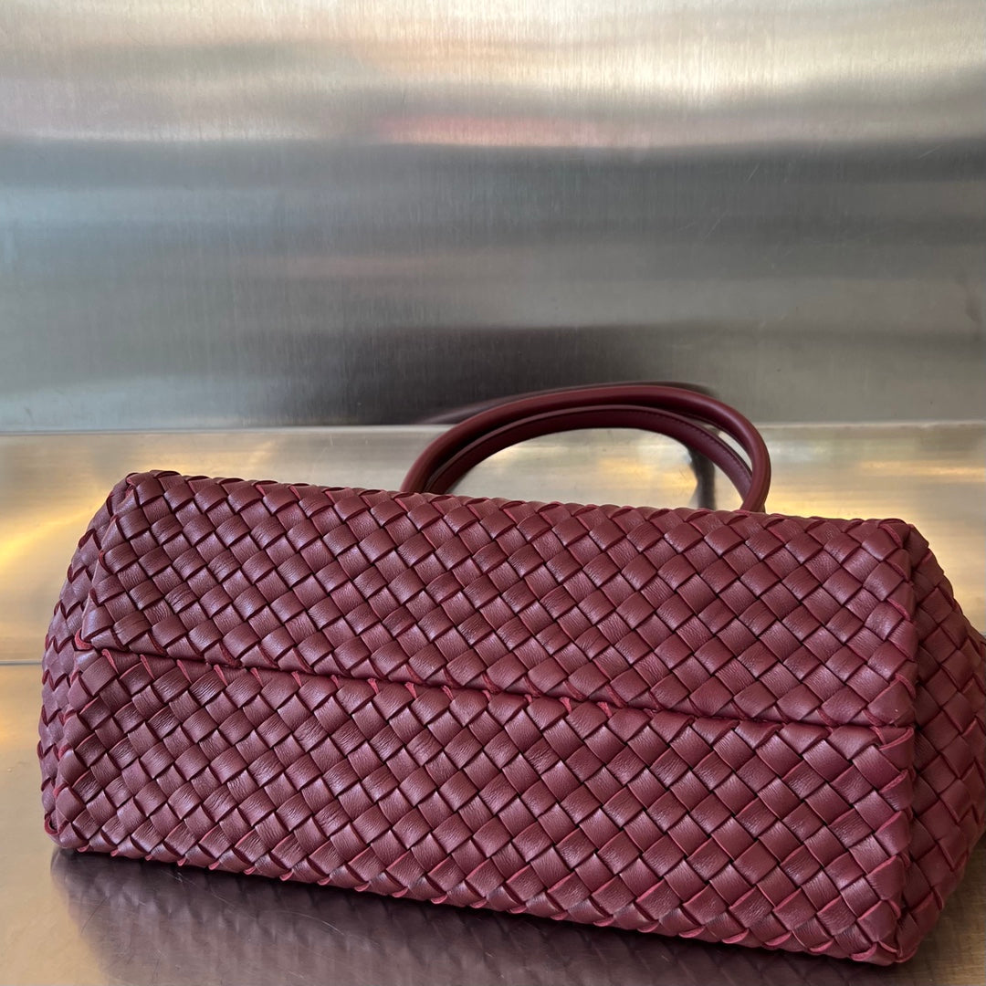 Bottega Veneta Small Cabat 32 in Burgundy Red Lambskin Bag