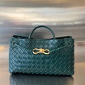 Bottega Veneta Small Andiamo 29 in Emerald Green Lambskin Bag