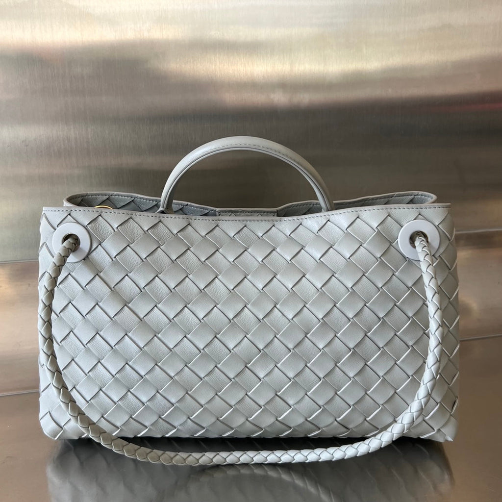 Bottega Veneta Small Andiamo 29 in Grey Lambskin Bag